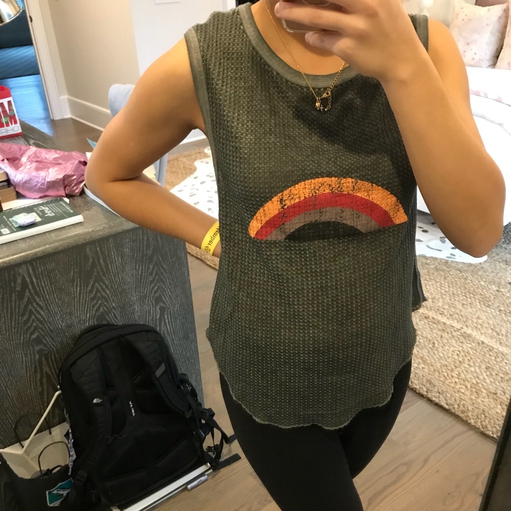 Free People rainbow tank